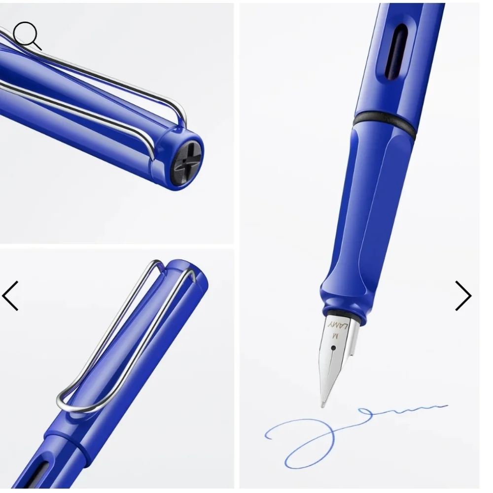 ❤️BUY 10 GET 5 FREE LAMY safari Fountain Pen vista, Color blue